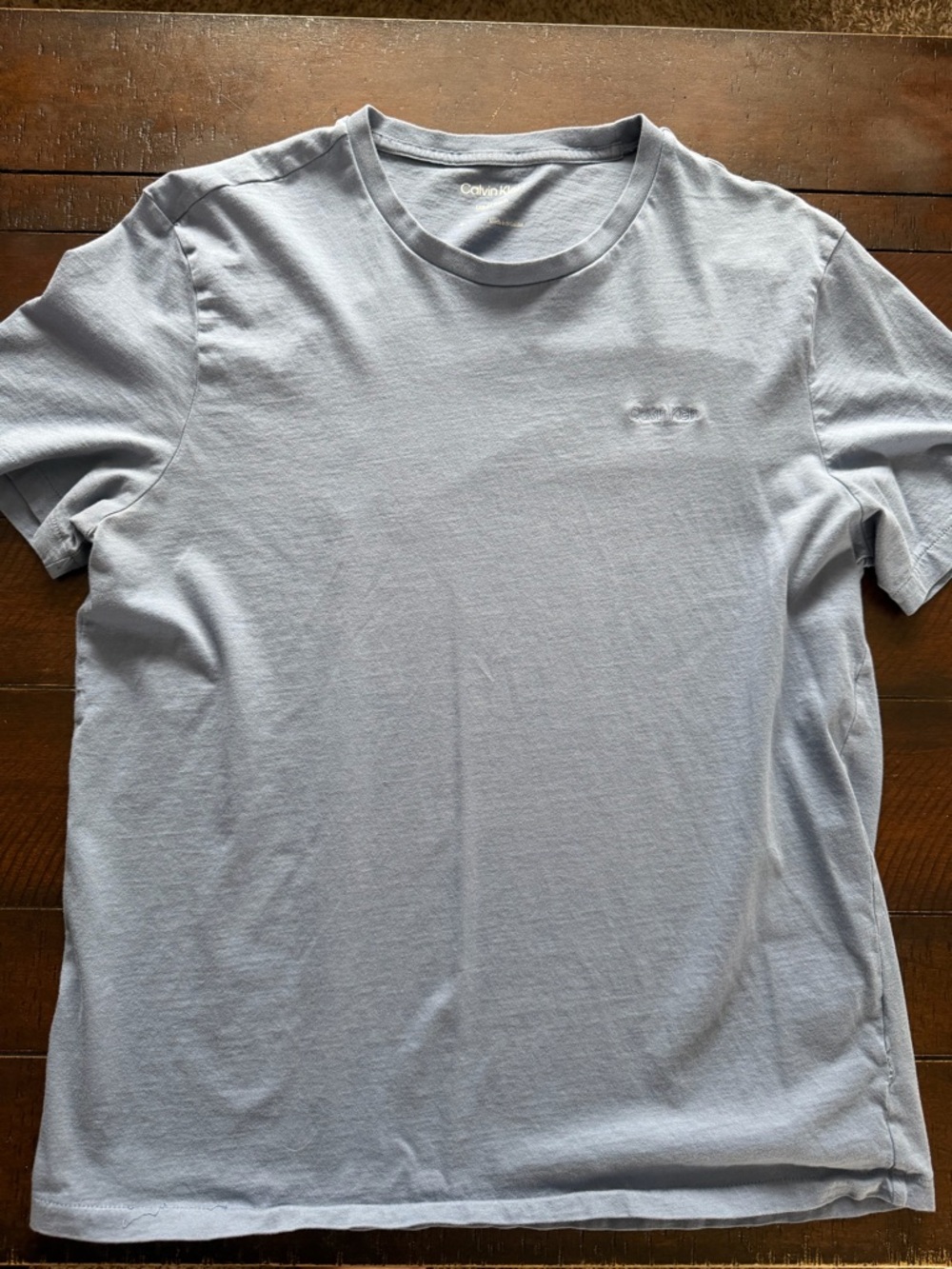Calvin Klein Light Blue Crewneck Short Sleeve Tee